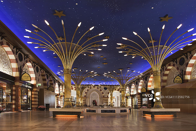 迪拜，迪拜购物中心图片素材