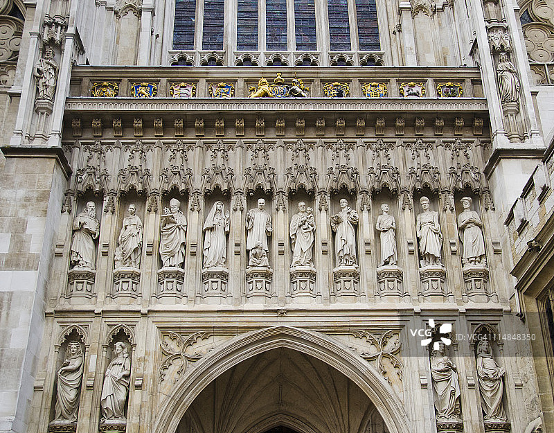 英格兰，伦敦，威斯敏斯特大教堂外观图片素材