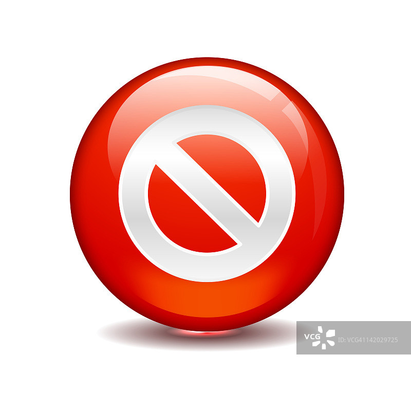 红色圆圈内的禁止标志图片素材