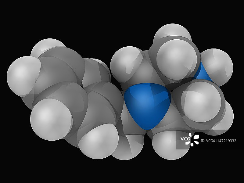 苄基哌嗪(BZB)药物分子图片素材