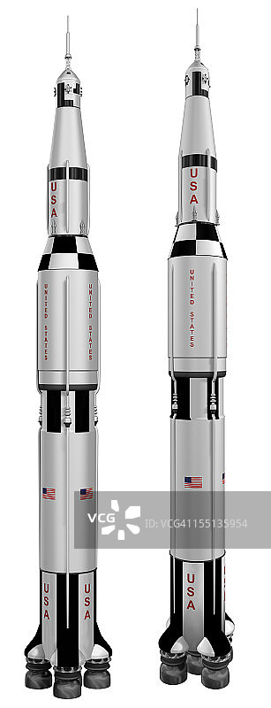 土星五号火箭3D图片素材