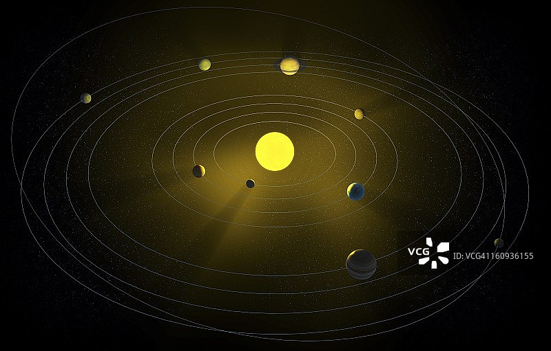 太阳系,艺术品图片素材