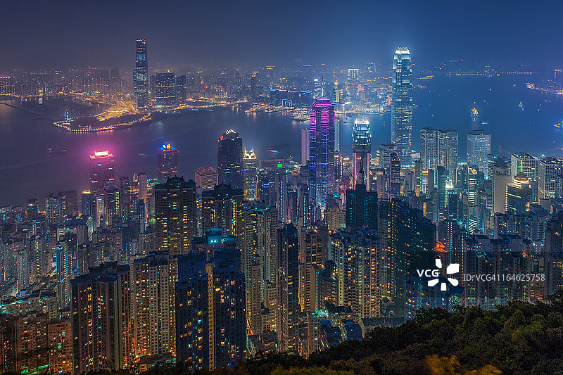 香港城市的天际线图片素材