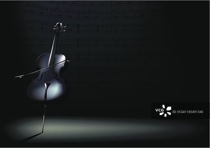 大提琴水平图片素材