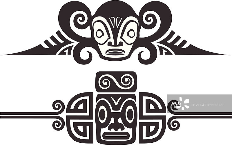 毛利人纹身设计#1图片素材