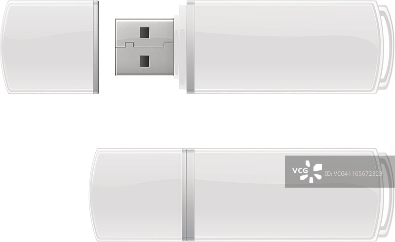 白色USB闪存图片素材
