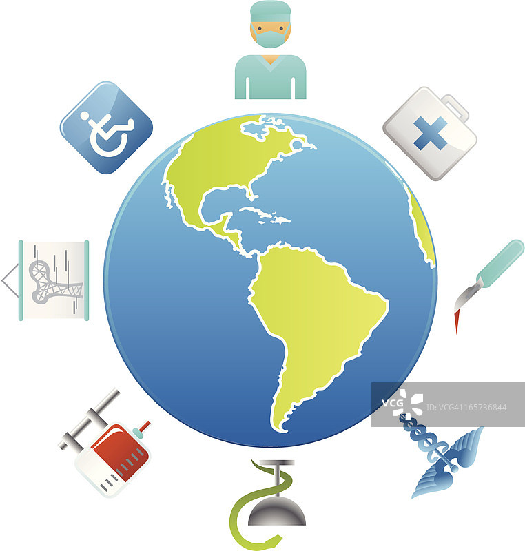 全球医疗保健和医药图片素材