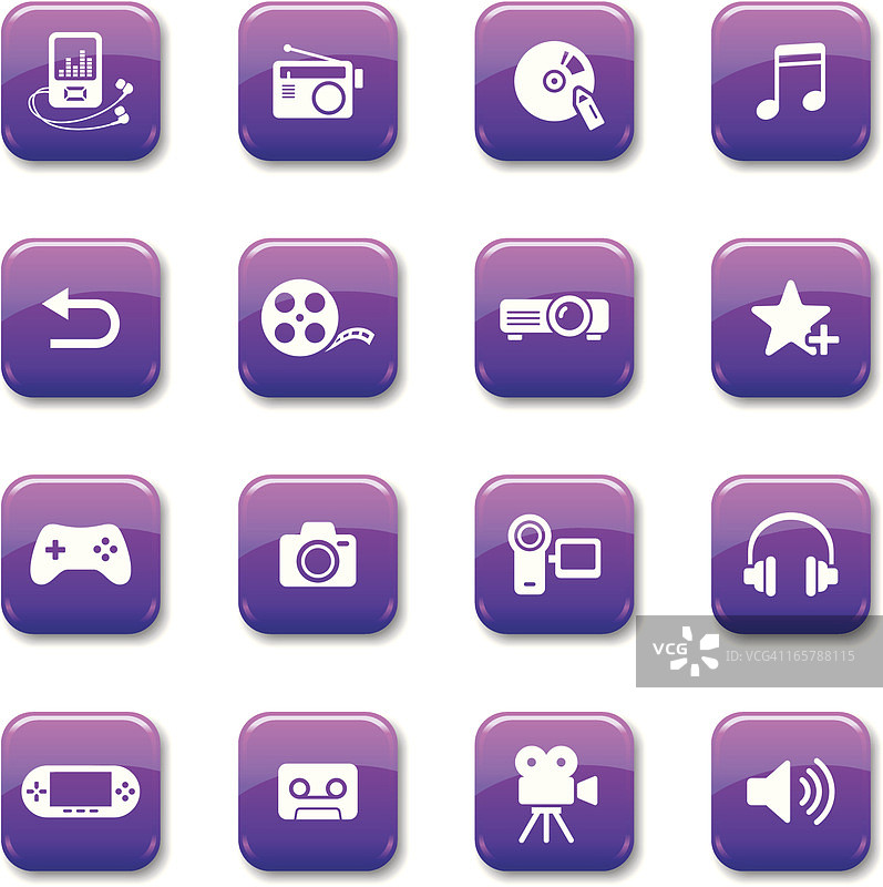 紫色按钮|多媒体图片素材