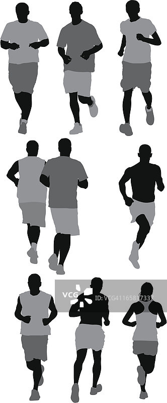 马拉松运动员跑步图片素材
