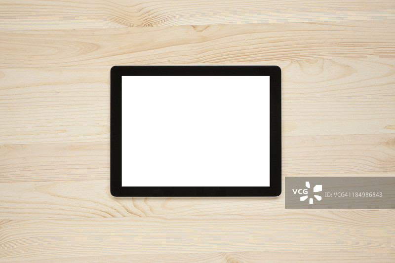 一个空白屏幕的数字平板电脑图片素材