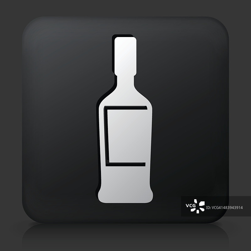 黑色方形按钮与酒精瓶图片素材