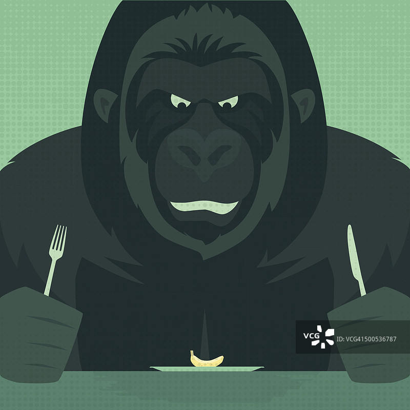 大猩猩吃图片素材