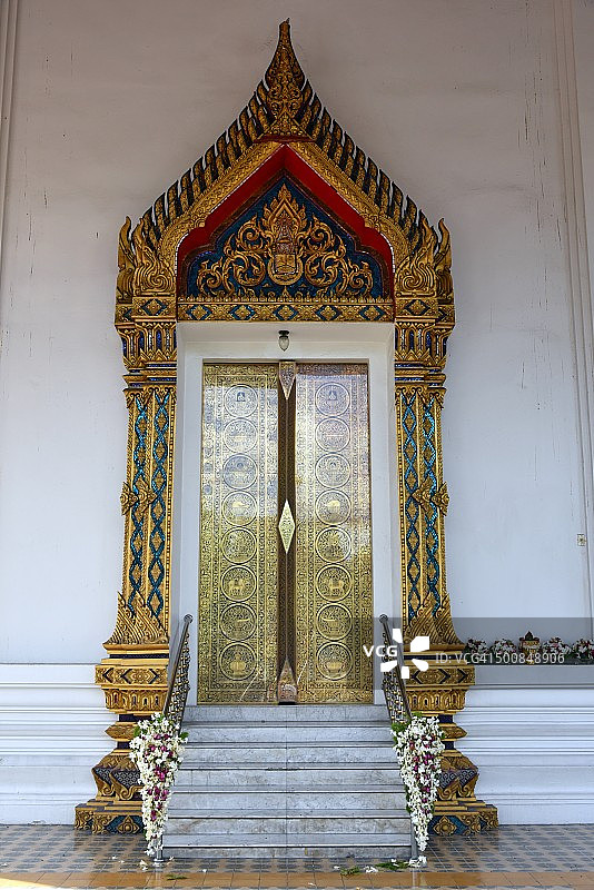 泰国曼谷唐人街的三藩王寺图片素材