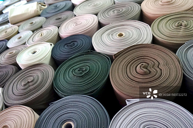 在越南卷纺织品图片素材