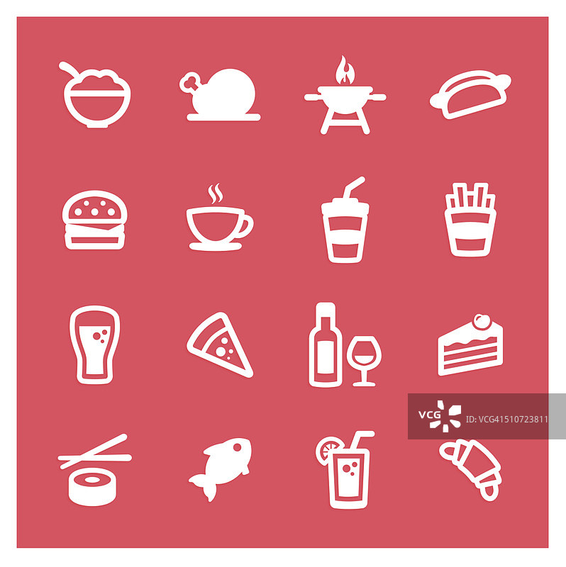 食物和饮料图标图片素材