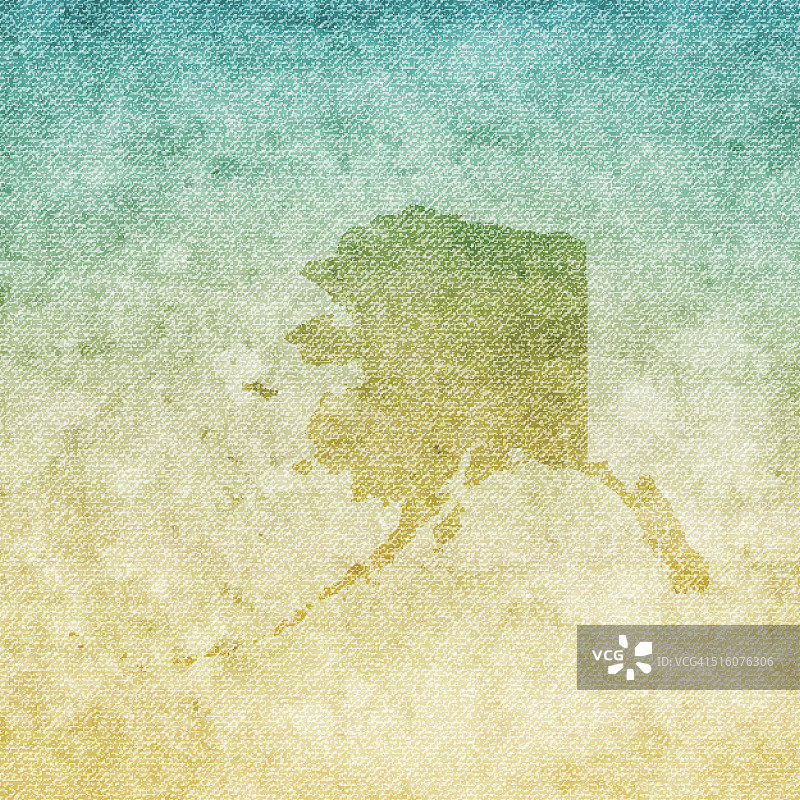 阿拉斯加地图上的垃圾画布背景图片素材