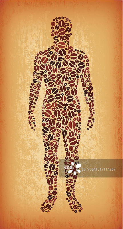 人体解剖学版税免费咖啡豆图案图片素材