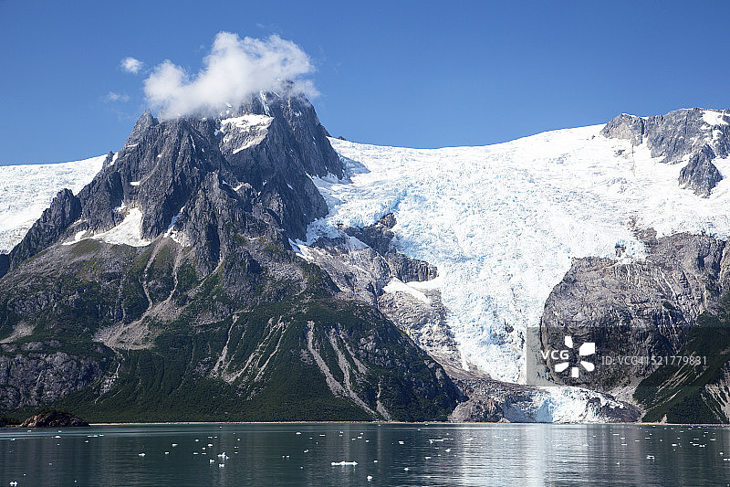 冰川和山图片素材
