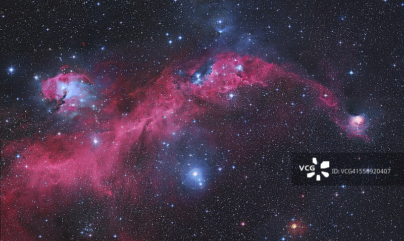 IC 2177，海鸥星云。IC 2177是一个明亮的H II地区，位于Monoceros和Canis Major的边界。图片素材