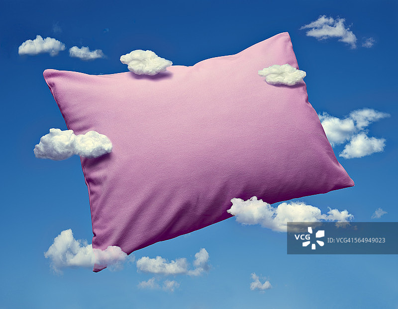 枕头和云，做梦和睡觉图片素材