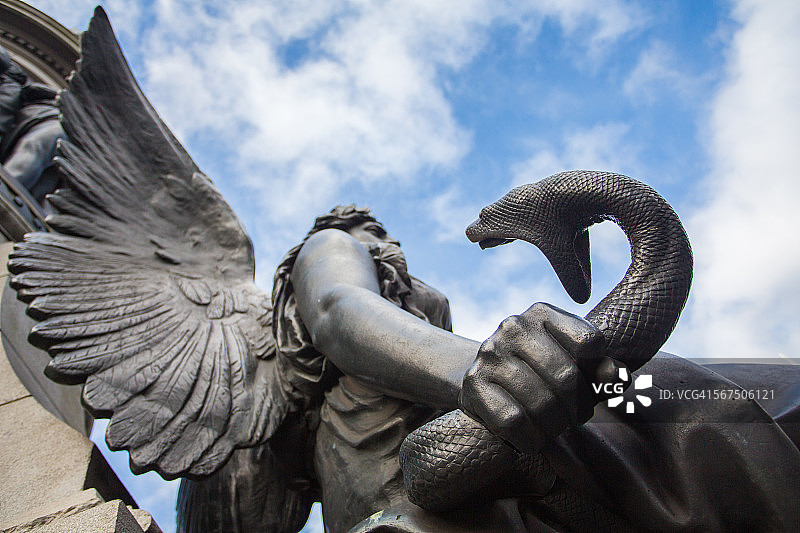 丹尼尔·奥康奈尔雕像，都柏林奥康奈尔街图片素材