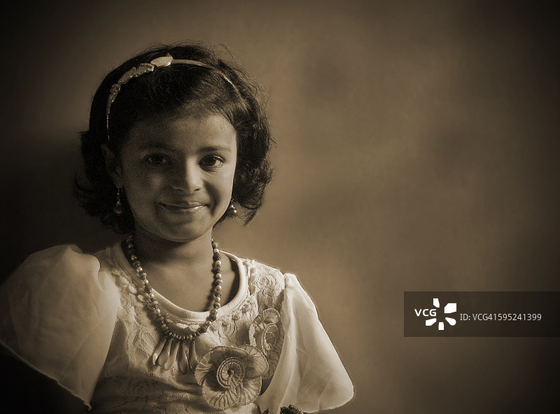 巴基斯坦的小女孩图片素材