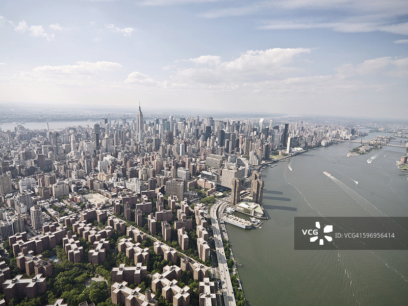 曼哈顿城市景观，纽约，美国图片素材