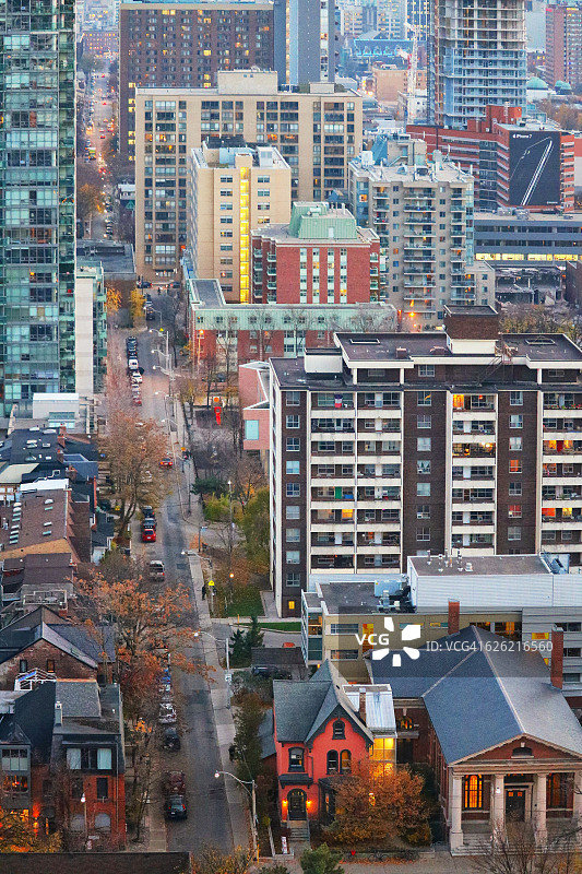 多伦多市中心繁忙的楼层图片素材