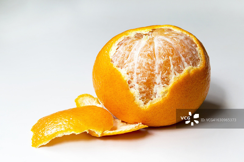 橘子，去皮一段图片素材