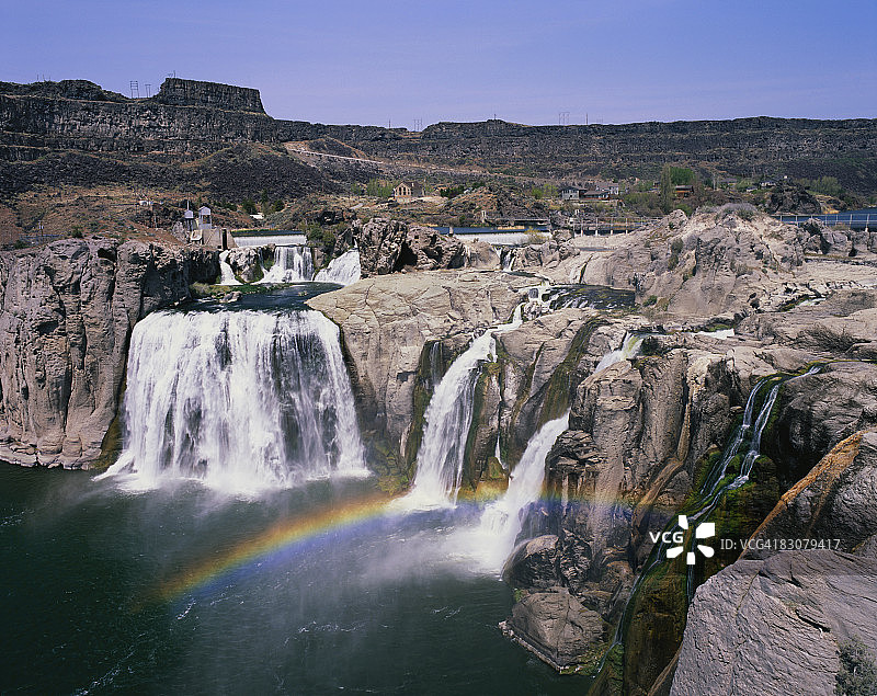 爱达荷州Twin Falls的休休尼瀑布图片素材