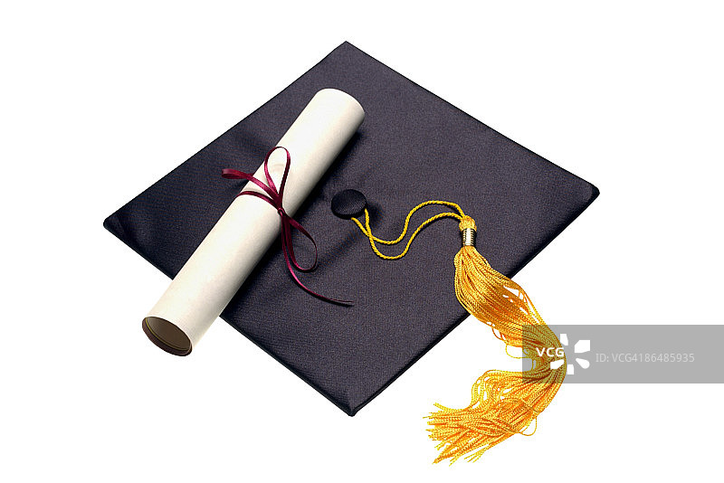 毕业证书和学位证书图片素材