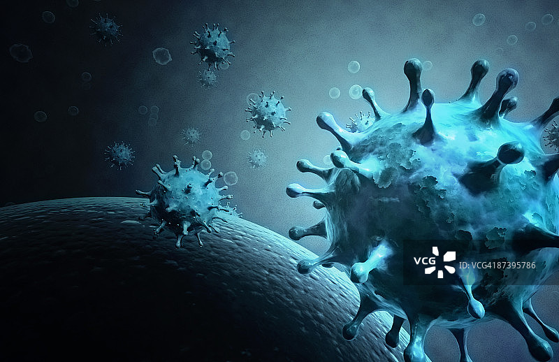 SARS冠状病毒图片素材