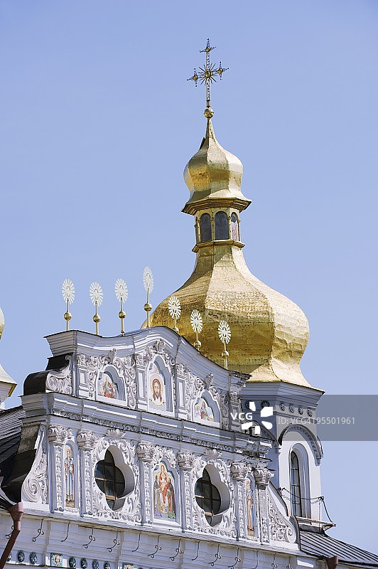 死亡大教堂(Uspensky Sobor)，拉夫拉，联合国教科文组织世界遗产，乌克兰基辅，欧洲图片素材