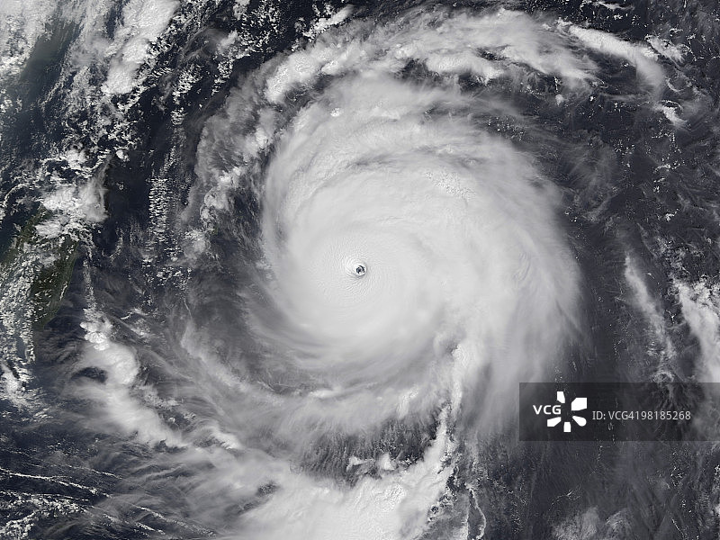 2003年9月10日，台风玫米在西太平洋。图片素材