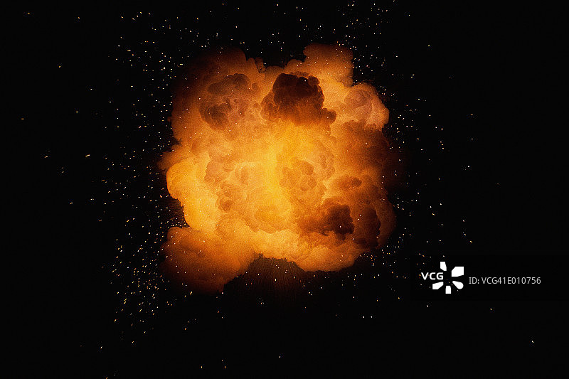 巨大的fireburst爆炸图片素材