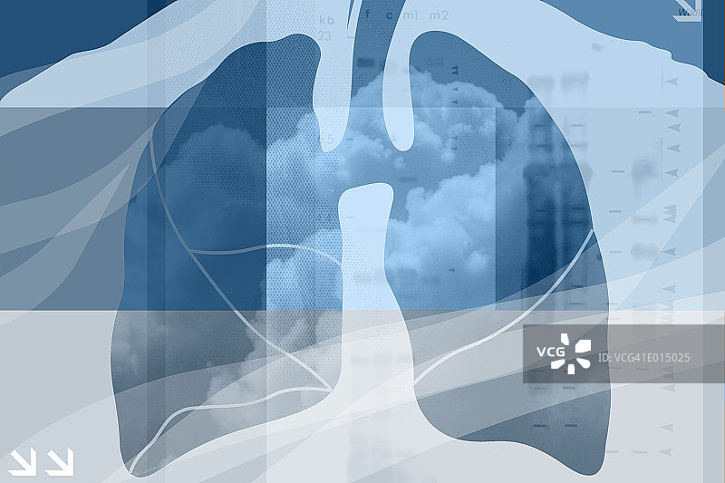 病变的肺图片素材