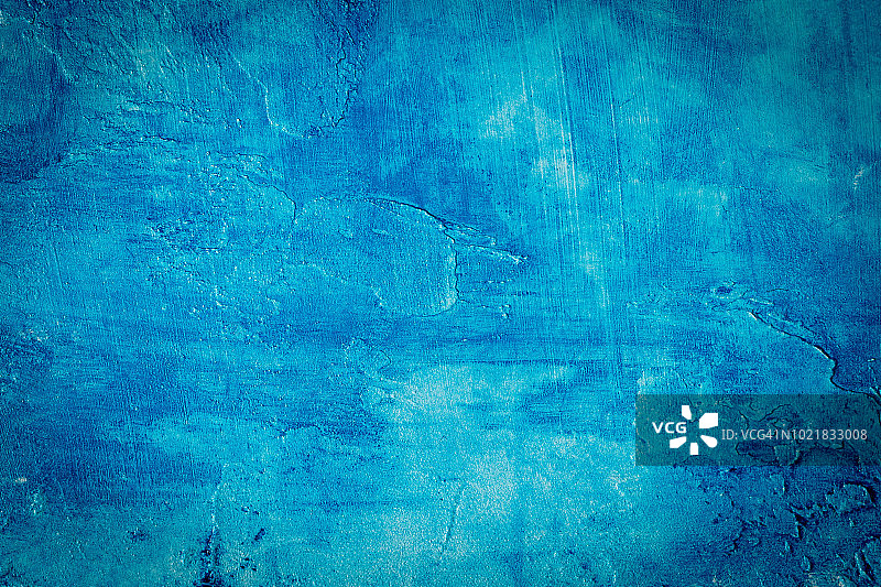 抽象的蓝色背景纹理混凝土或石膏手工墙图片素材