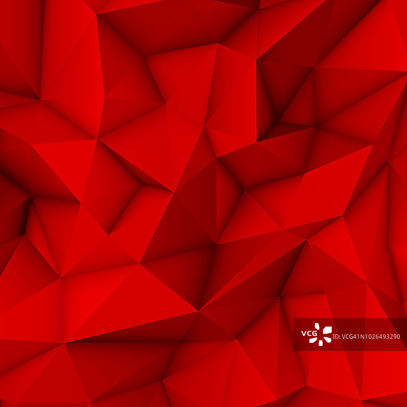 红色抽象多边形背景图片素材