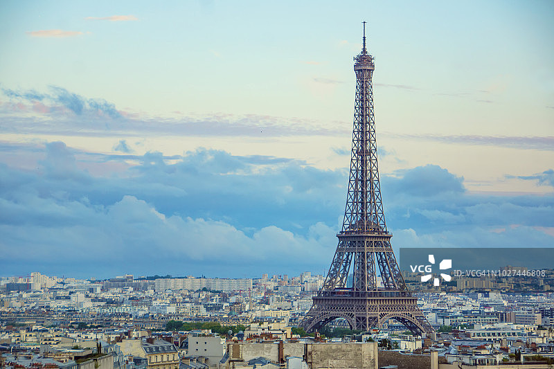 巴黎和埃菲尔铁塔，法国巴黎图片素材
