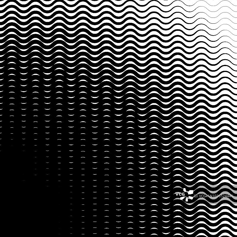 背景与黑色和白色的波浪线梯度图片素材