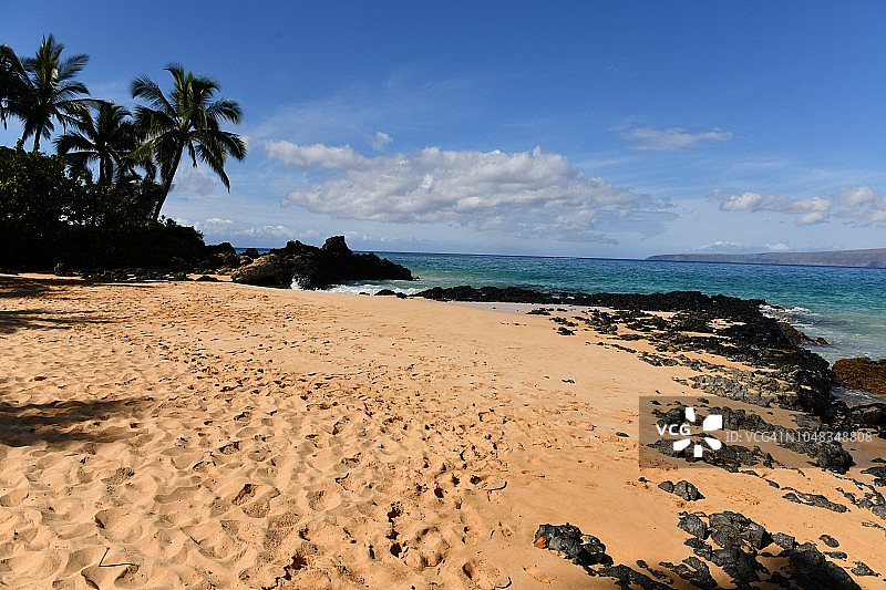 毛伊岛安静的海滩图片素材