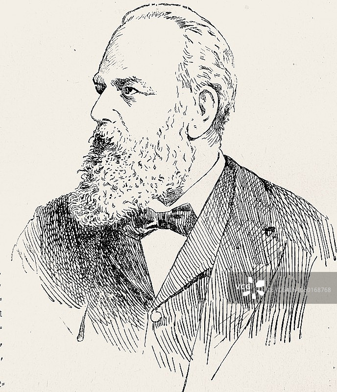 西奥多·比罗斯，德国医生，1829年至1894年图片素材