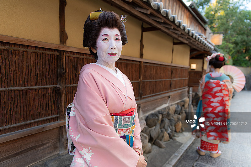 艺妓在京都图片素材