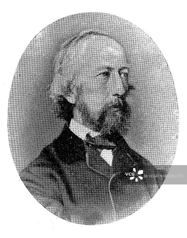 克劳斯·格罗斯(1819 - 1899)是一位德国低地诗人图片素材