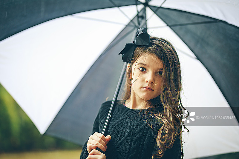 雨天儿童伞图片素材