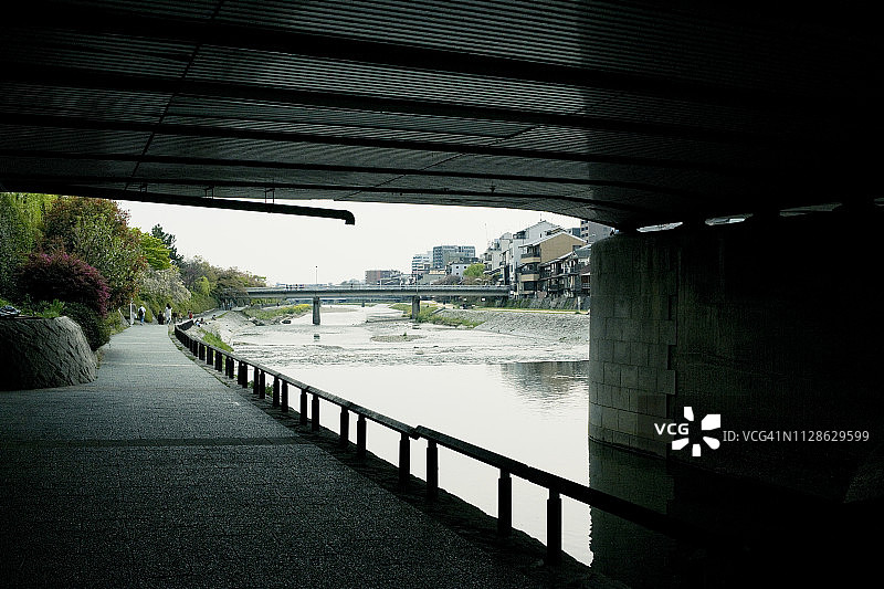 京都城Shijo桥下图片素材