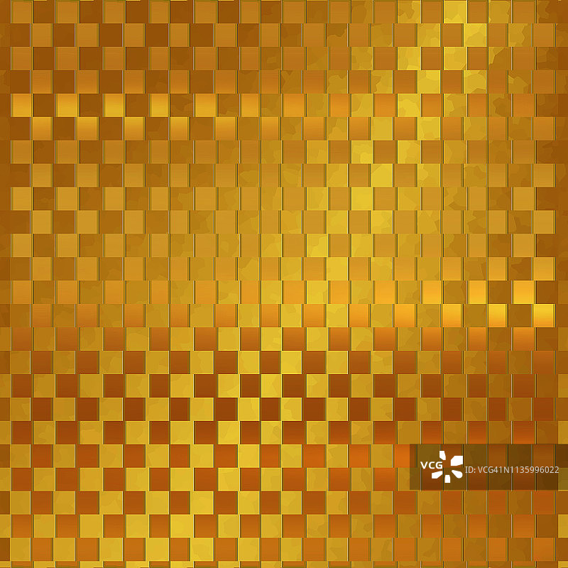 抽象的黄金正方形几何背景图片素材