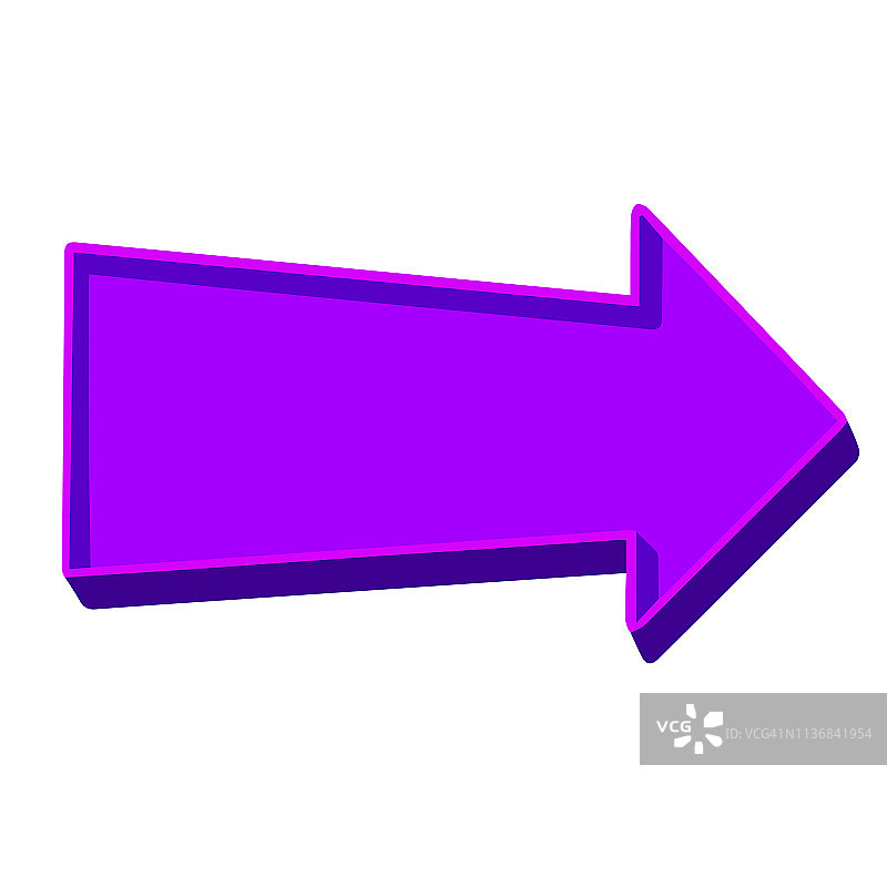 白色背景上的紫色箭头图片素材