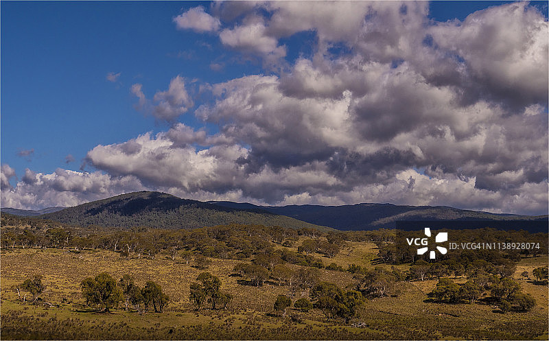 Monaro高原平原，高山高地国家，新南威尔士州南部，澳大利亚。图片素材