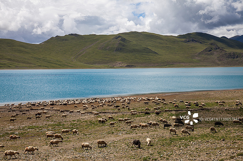 Yambdrok,西藏,中国图片素材